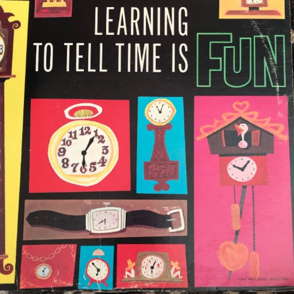 60's "Learning to Tell Time is Fun" Record - Walt Disney Album -Children's Album - Picture 3 of 8
